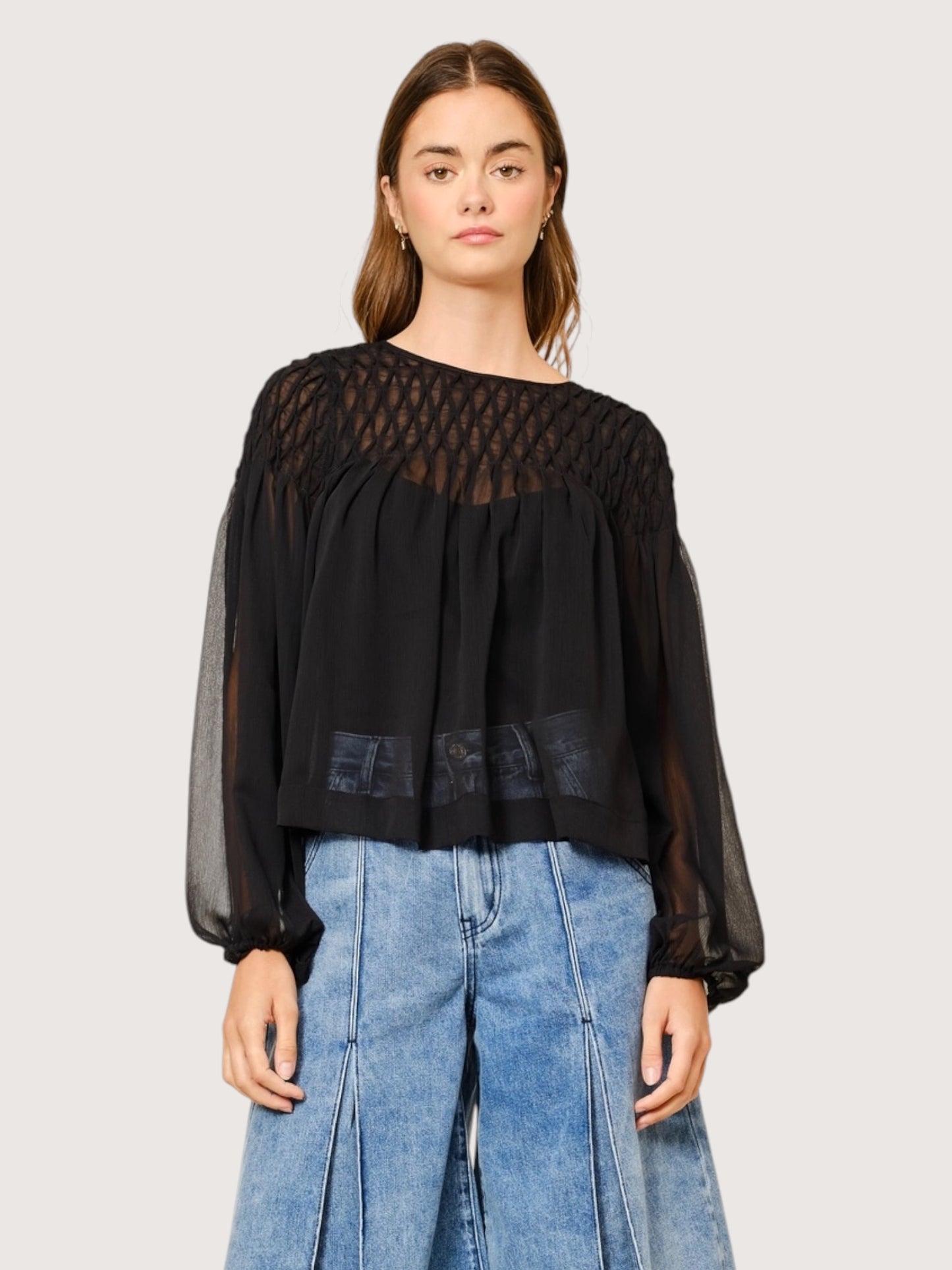 Chiffon Babydoll Blouse