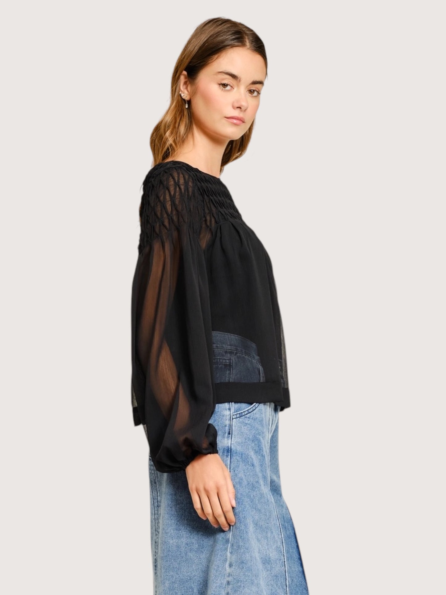 Chiffon Babydoll Blouse
