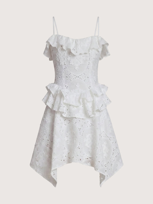 Broderie Embroidered Dress