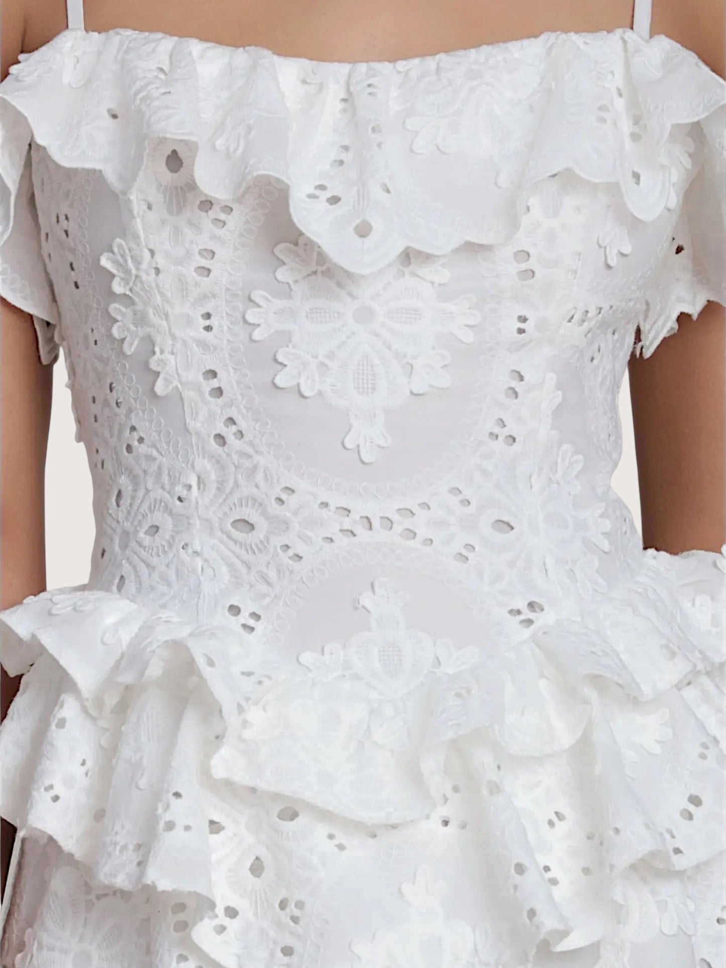 Broderie Embroidered Dress