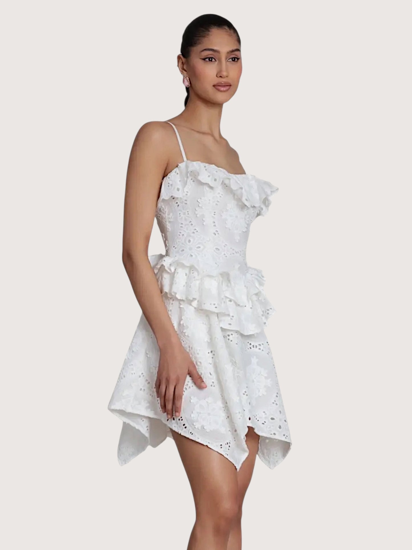 Broderie Embroidered Dress