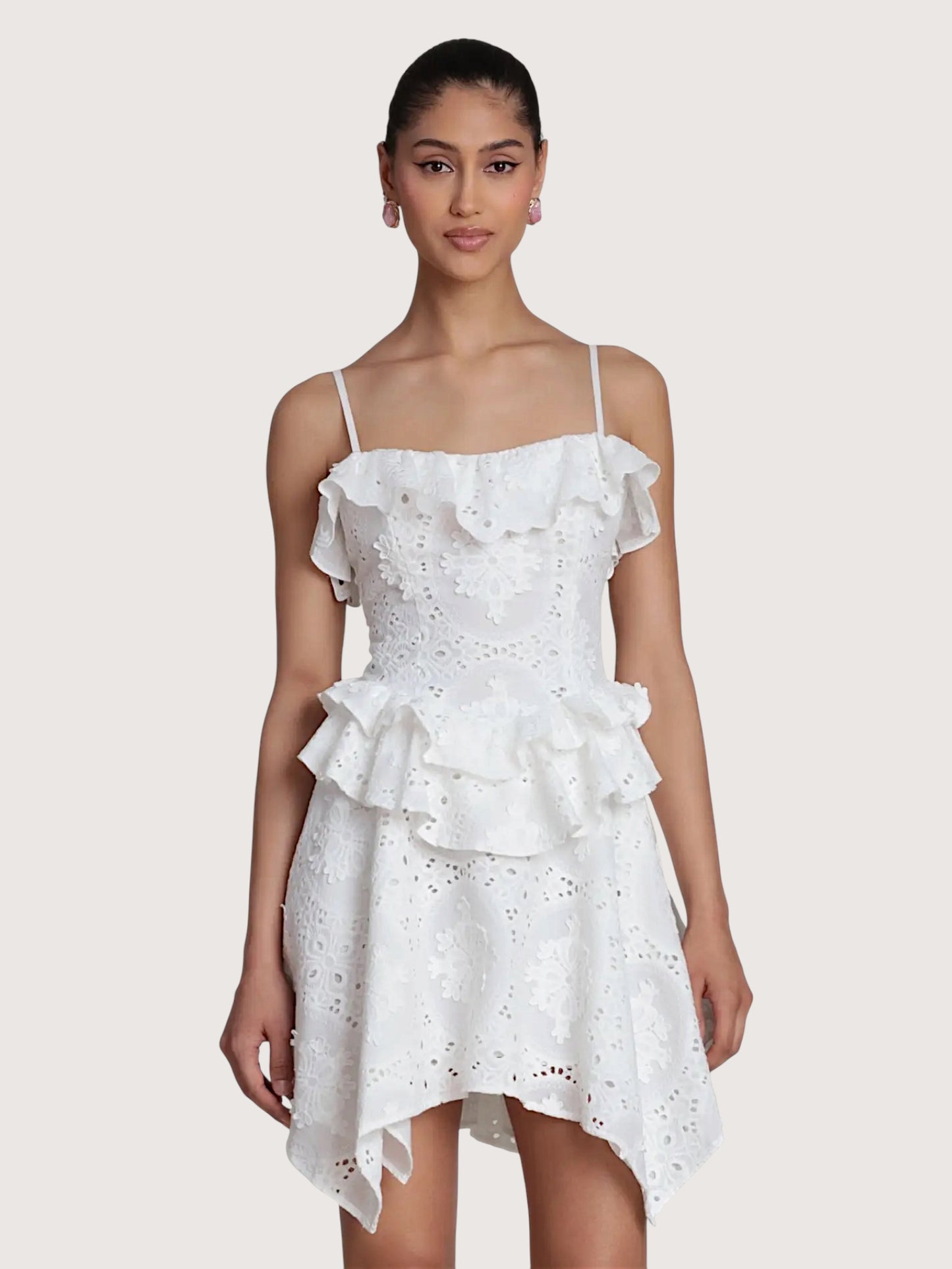 Broderie Embroidered Dress