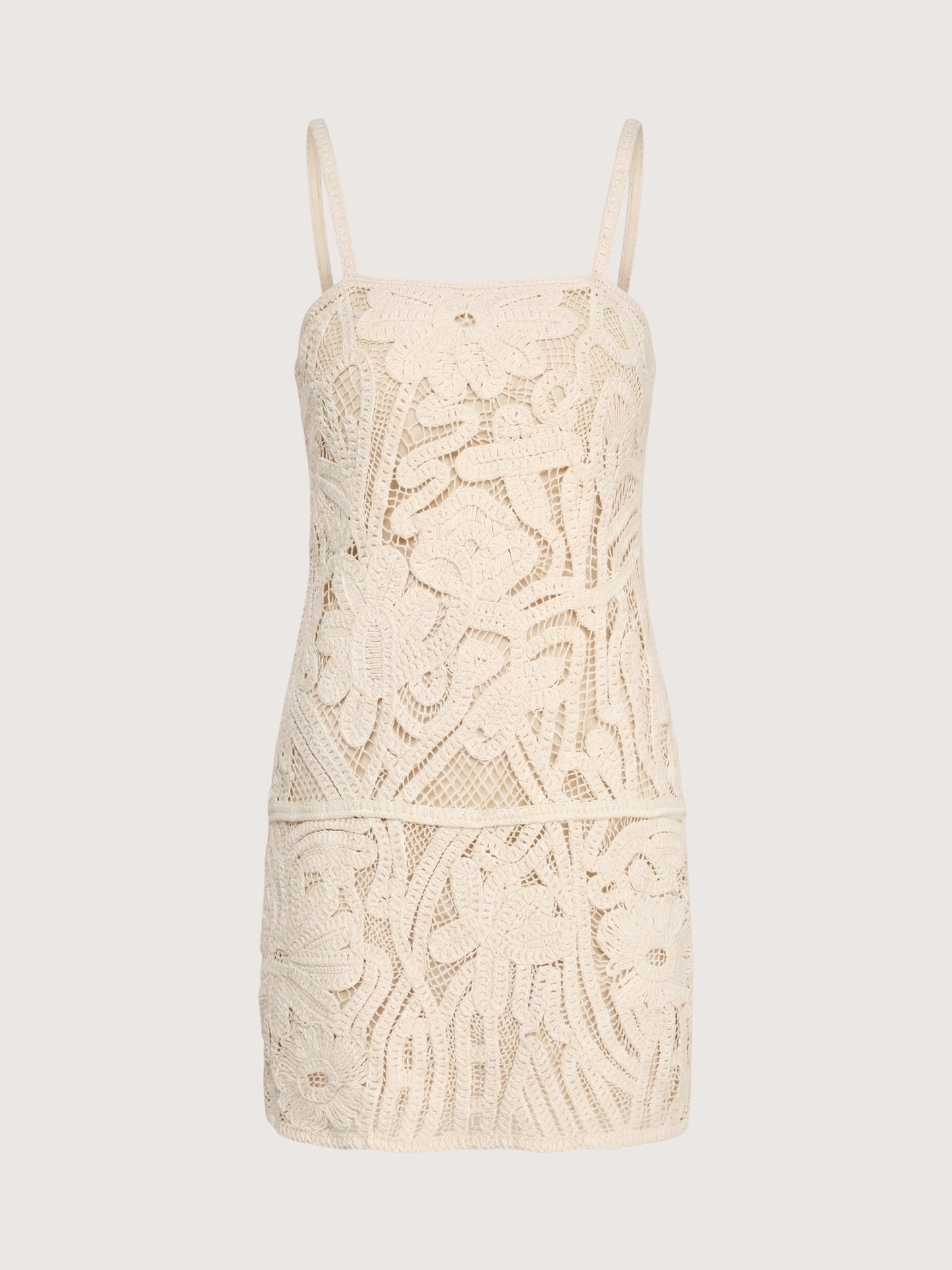 Crochet Column Mini Dress