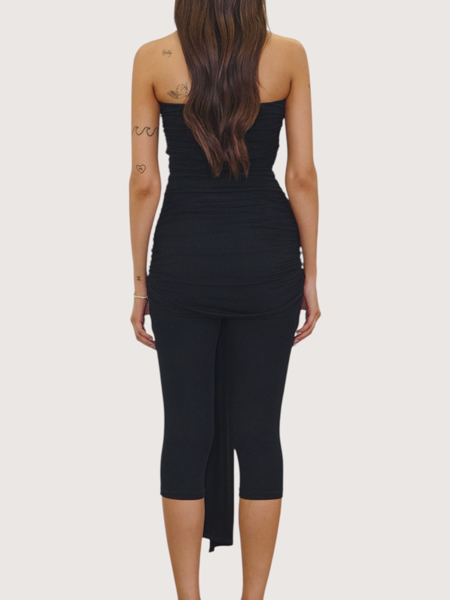 Side Wrap Capri Romper