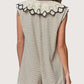 Striped Lace Collar Romper
