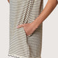 Striped Lace Collar Romper