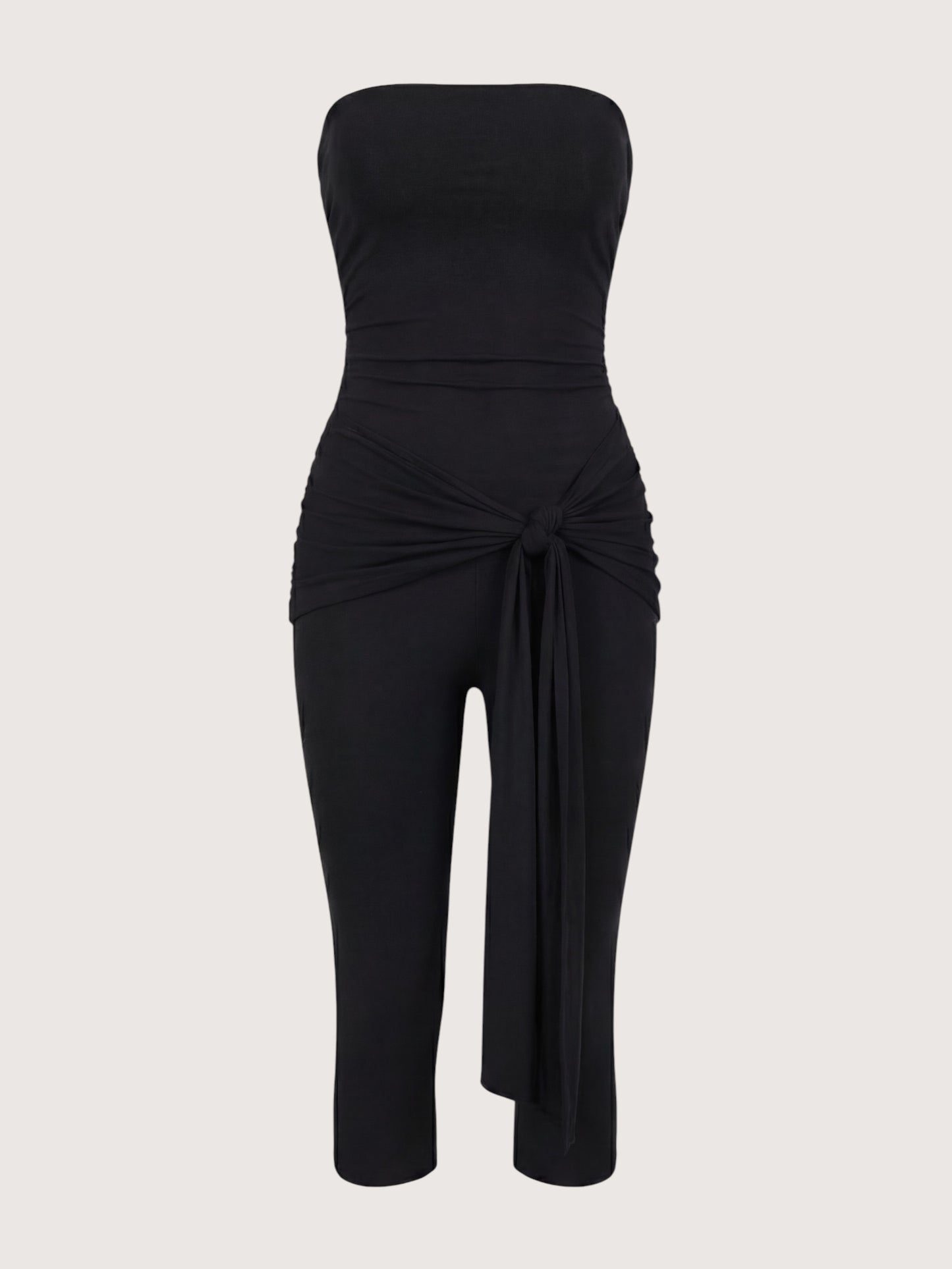 Side Wrap Capri Romper