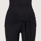 Side Wrap Capri Romper