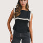 Pleated Collar Top