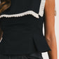 Pleated Collar Top
