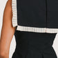 Pleated Collar Top