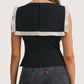 Pleated Collar Top