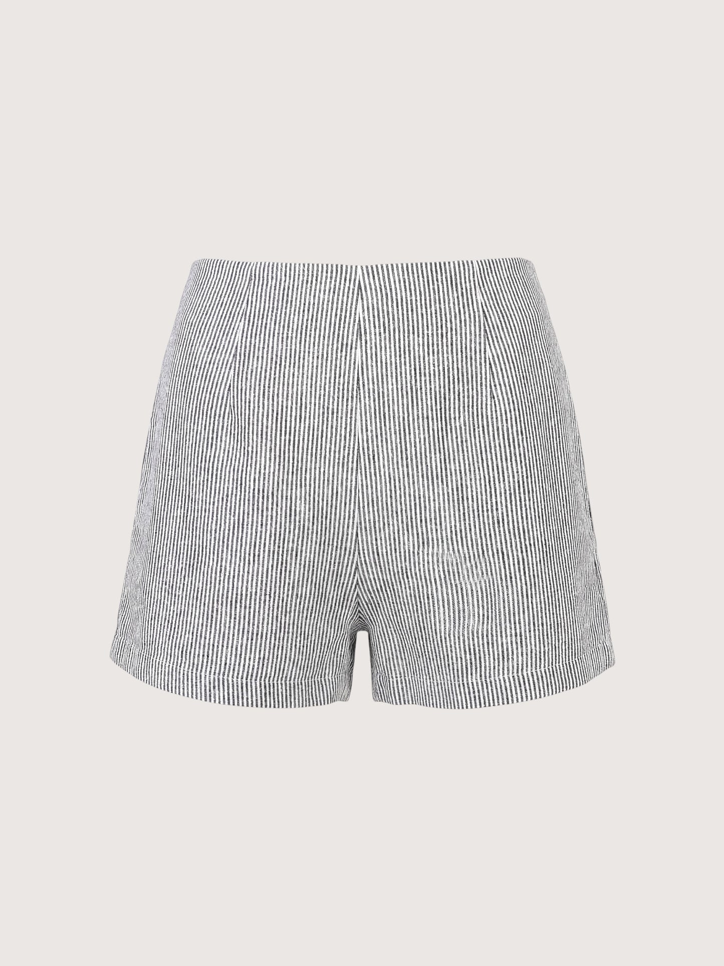 Striped Linen Shorts