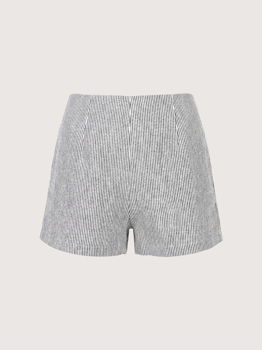 Striped Linen Shorts