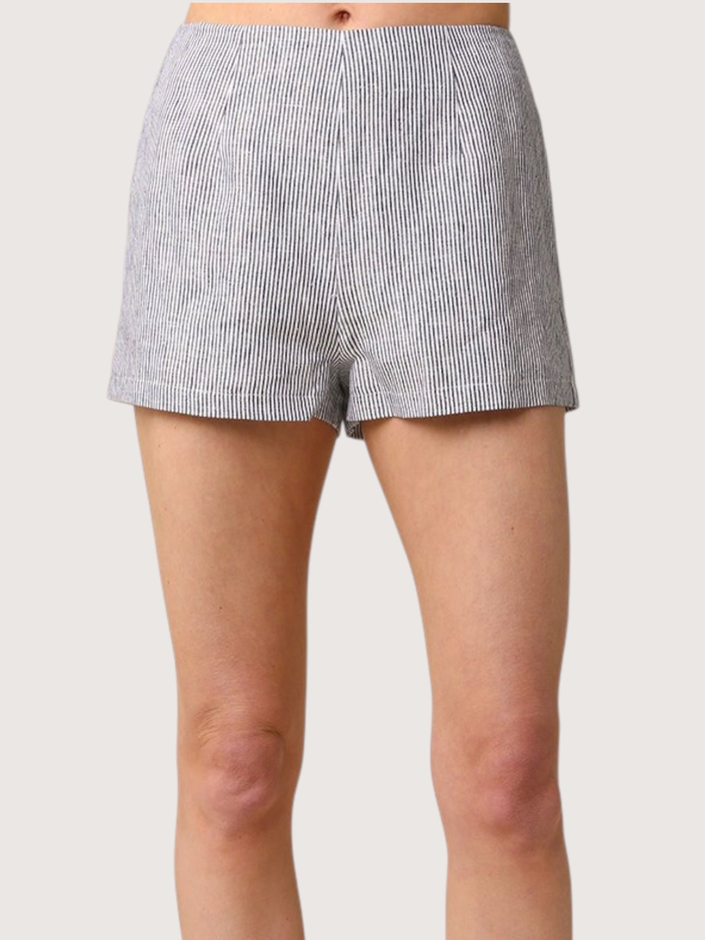 Striped Linen Shorts