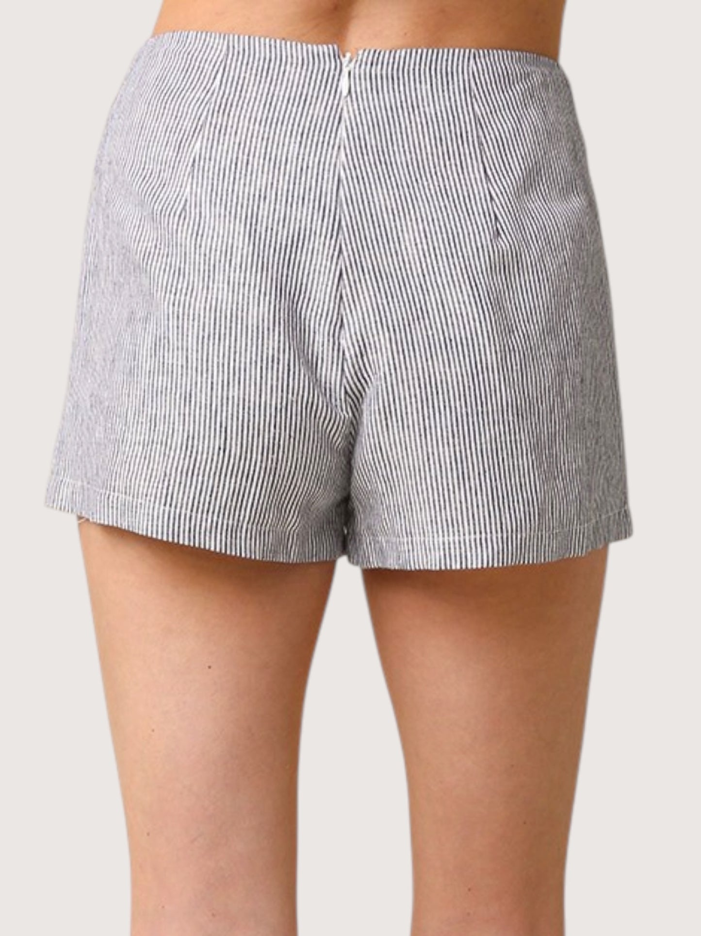 Striped Linen Shorts