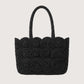 Top Handle Raffia Tote