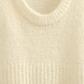 Fuzzy Knit Vest Top |  Cream