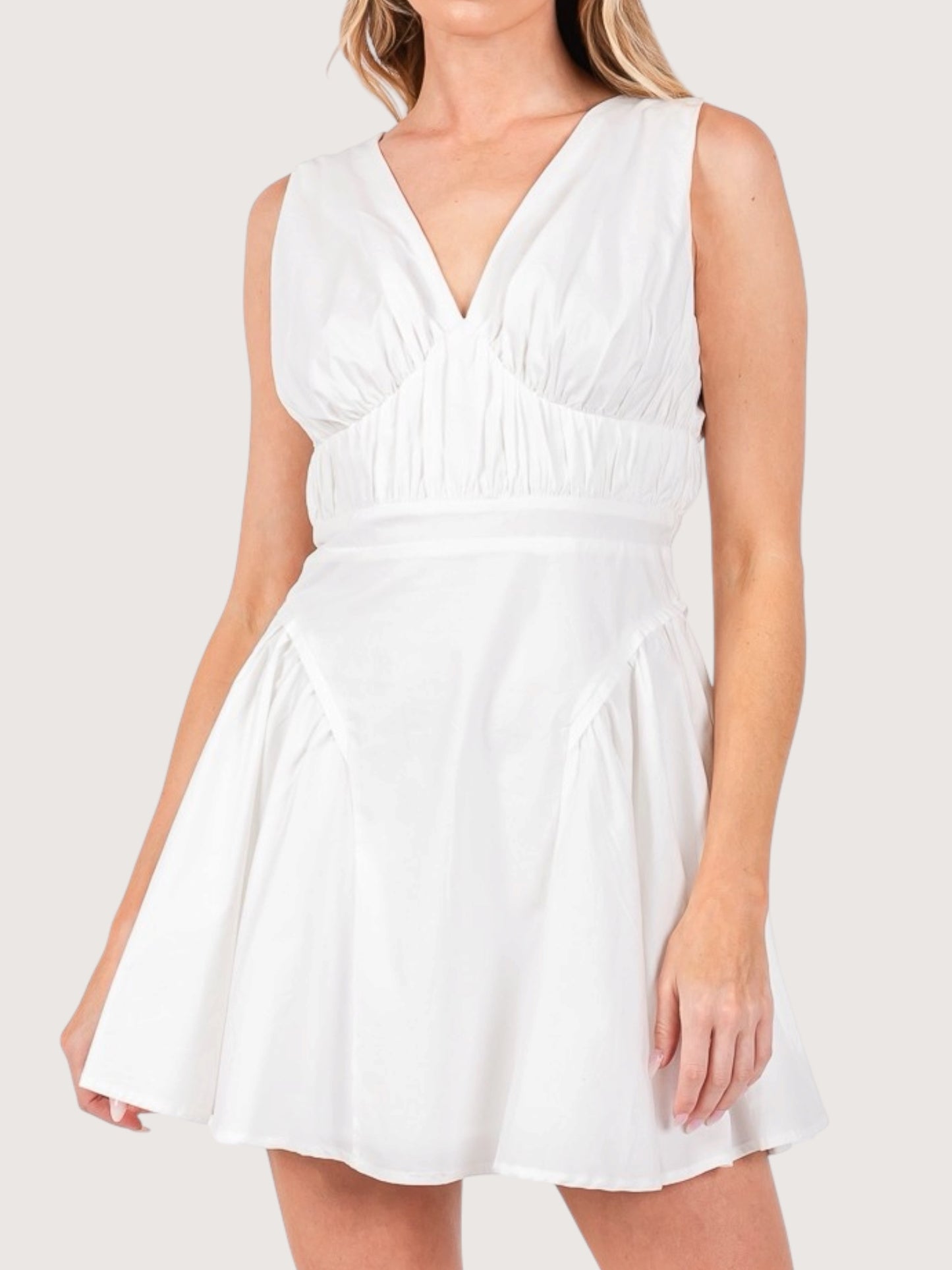 Avery Ruched Mini Dress