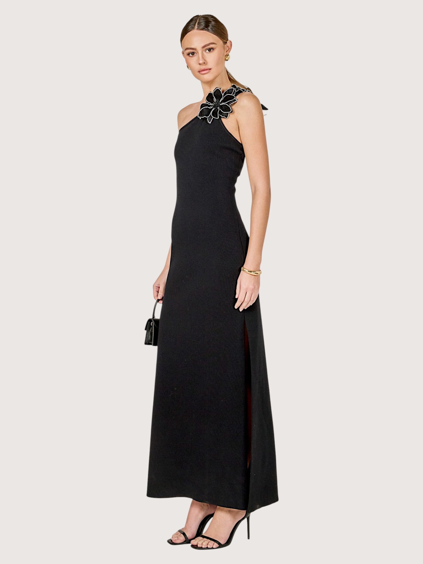 Cassia Beaded Flower Dress