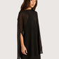 Sheer Poncho Tunic | Black