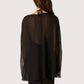 Sheer Poncho Tunic | Black