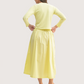 Cardigan and Skirt Set | Yellow