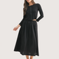 Cardigan and Skirt Set | Black