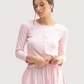 Cardigan and Skirt Set | Pink