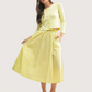 Cardigan and Skirt Set | Yellow