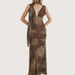 Leopard Scarf Maxi Dress