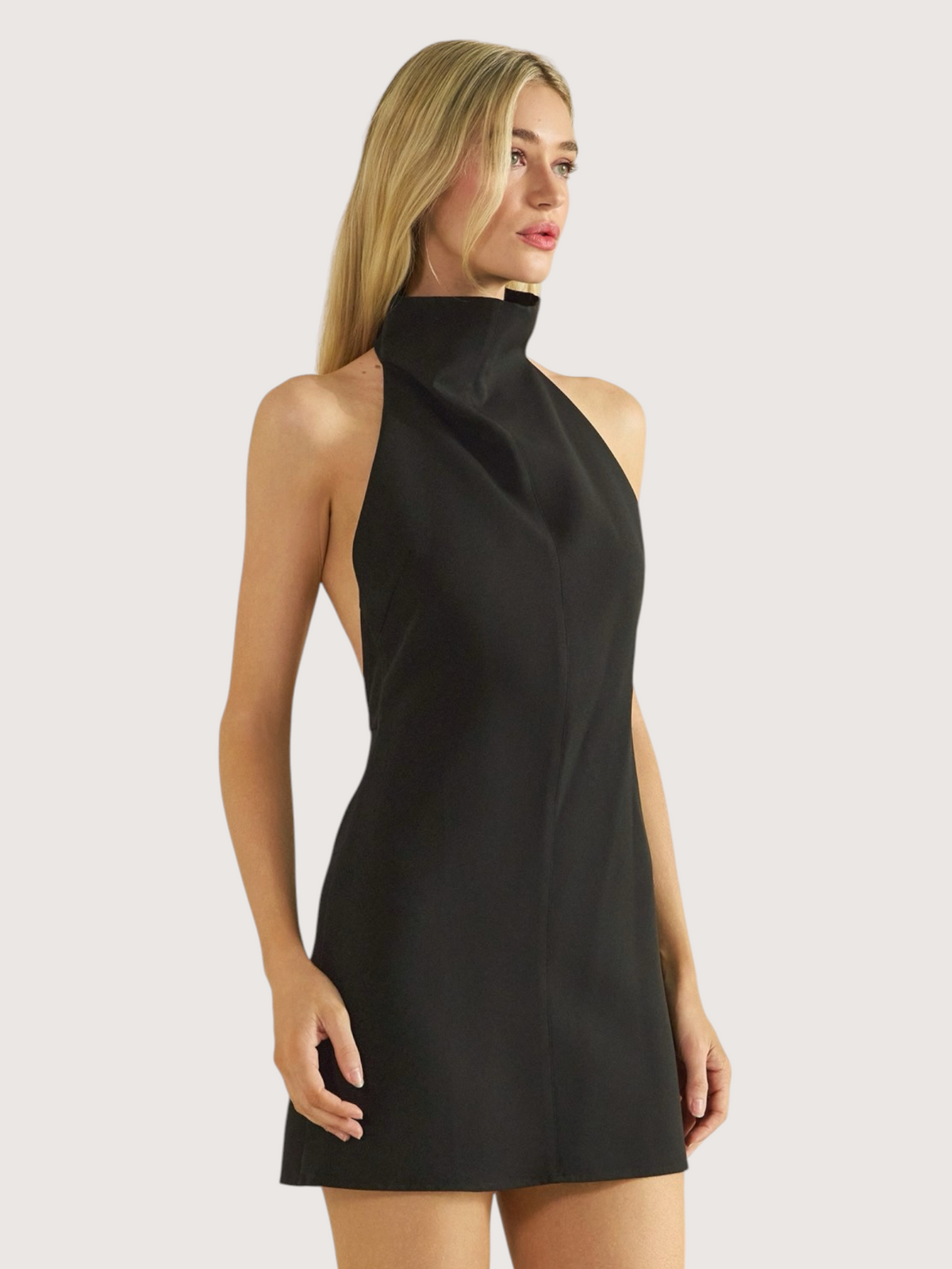 Open Back Mini Dress