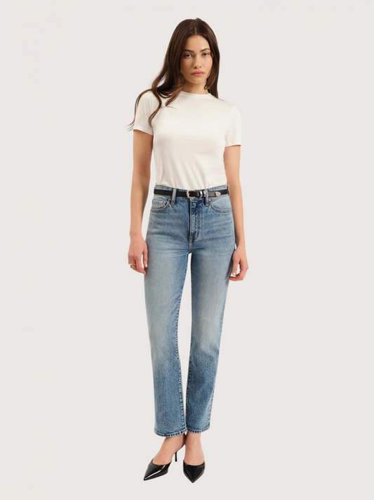 High Rise Straight Denim