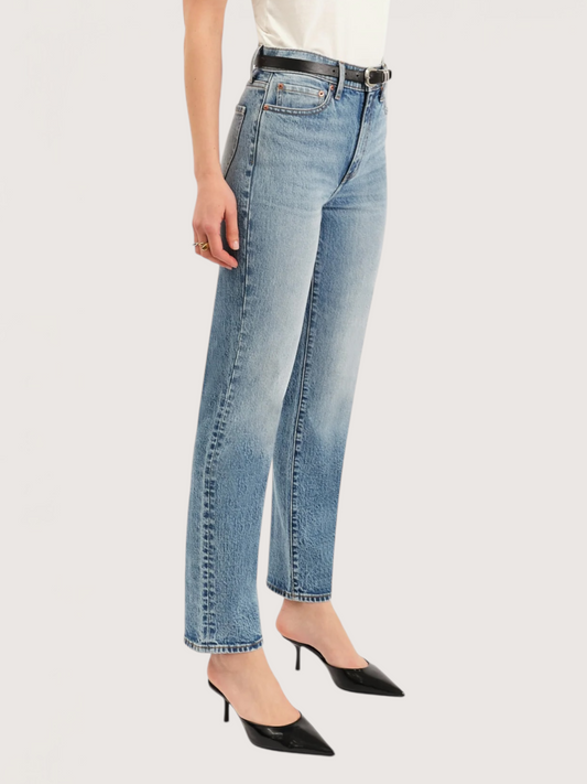 High Rise Straight Denim
