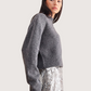 Padded Shoulder Sweater