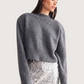 Padded Shoulder Sweater