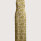 Satin Jacquard Maxi Dress