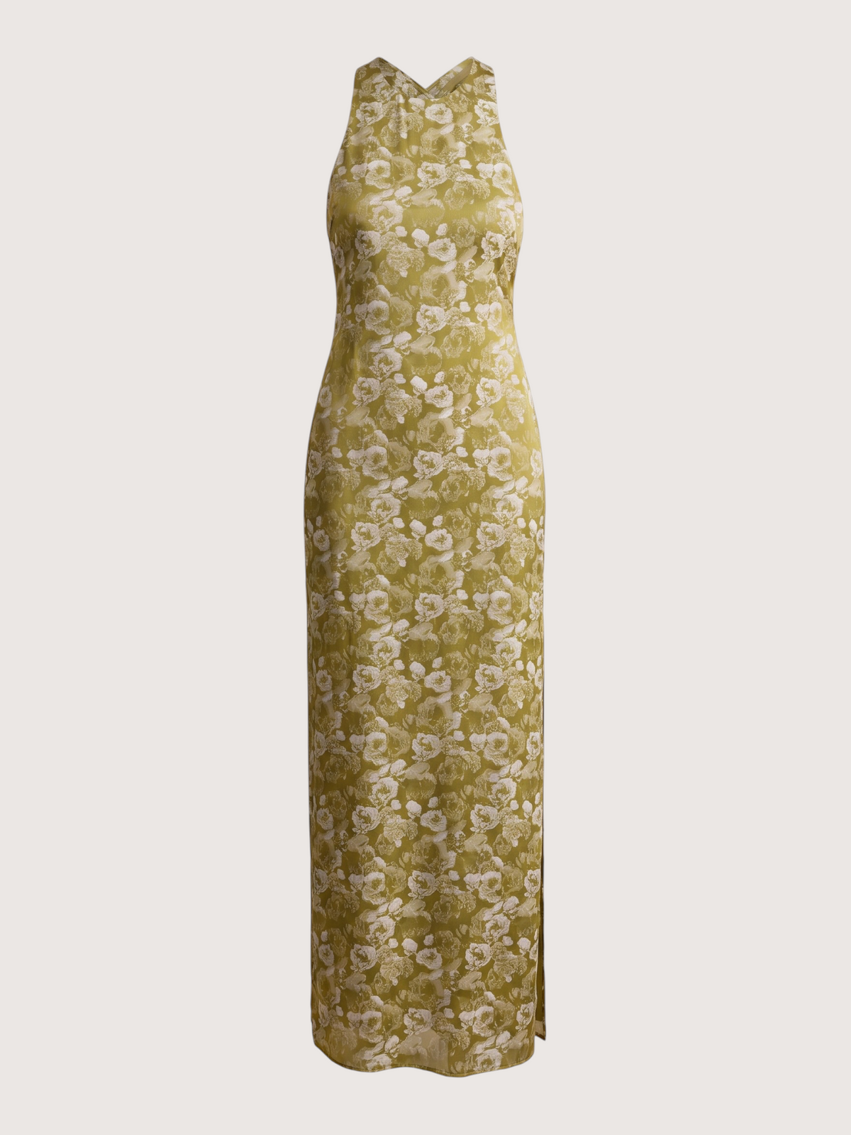 Satin Jacquard Maxi Dress