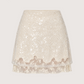 Lace Sequin Mini Skirt