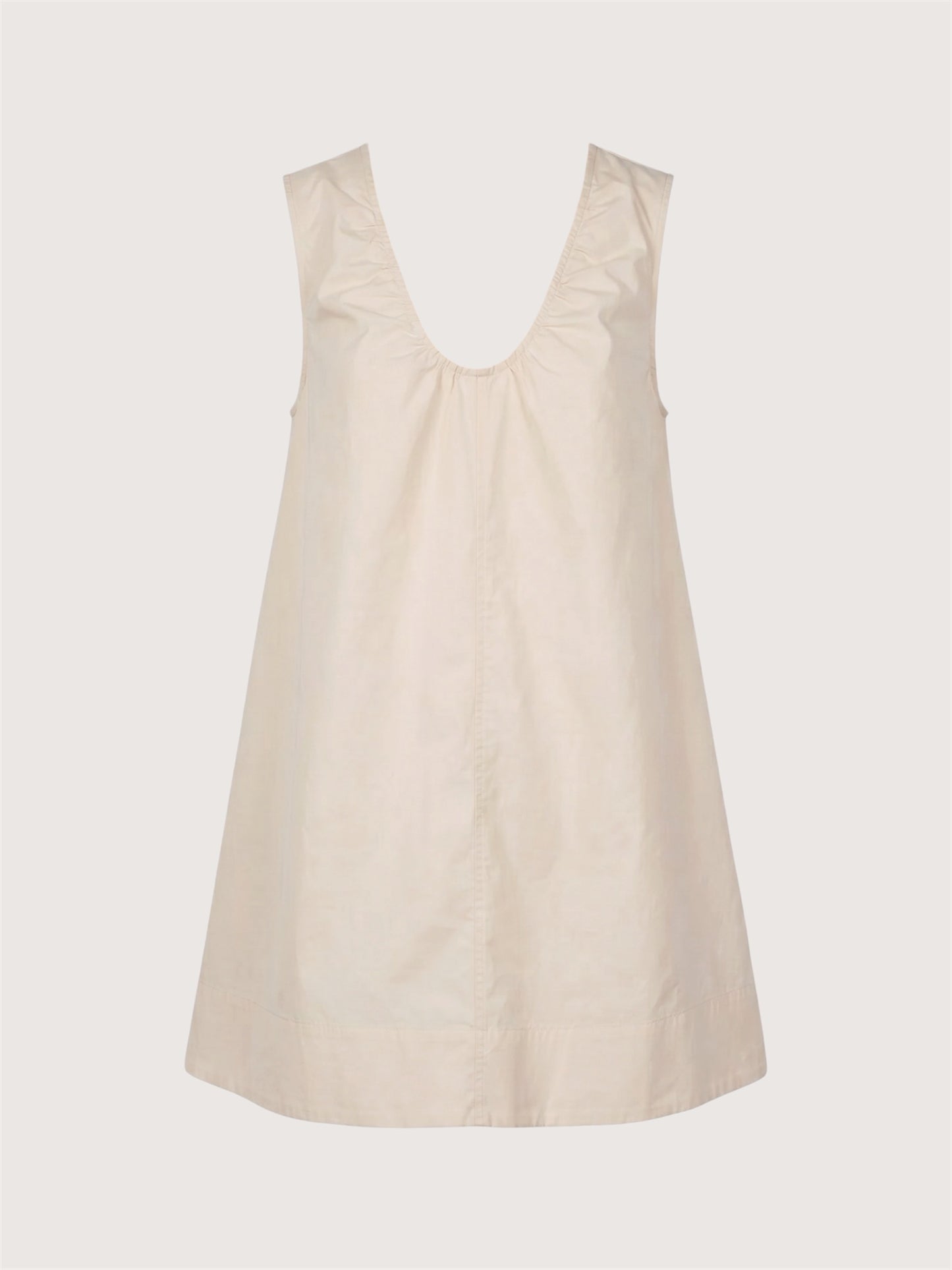 Scoop Neck Mini Dress | Khaki