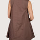 Scoop Neck Mini Dress | Brown