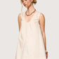 Scoop Neck Mini Dress | Khaki
