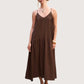 Pleated Pintuck Maxi Dress