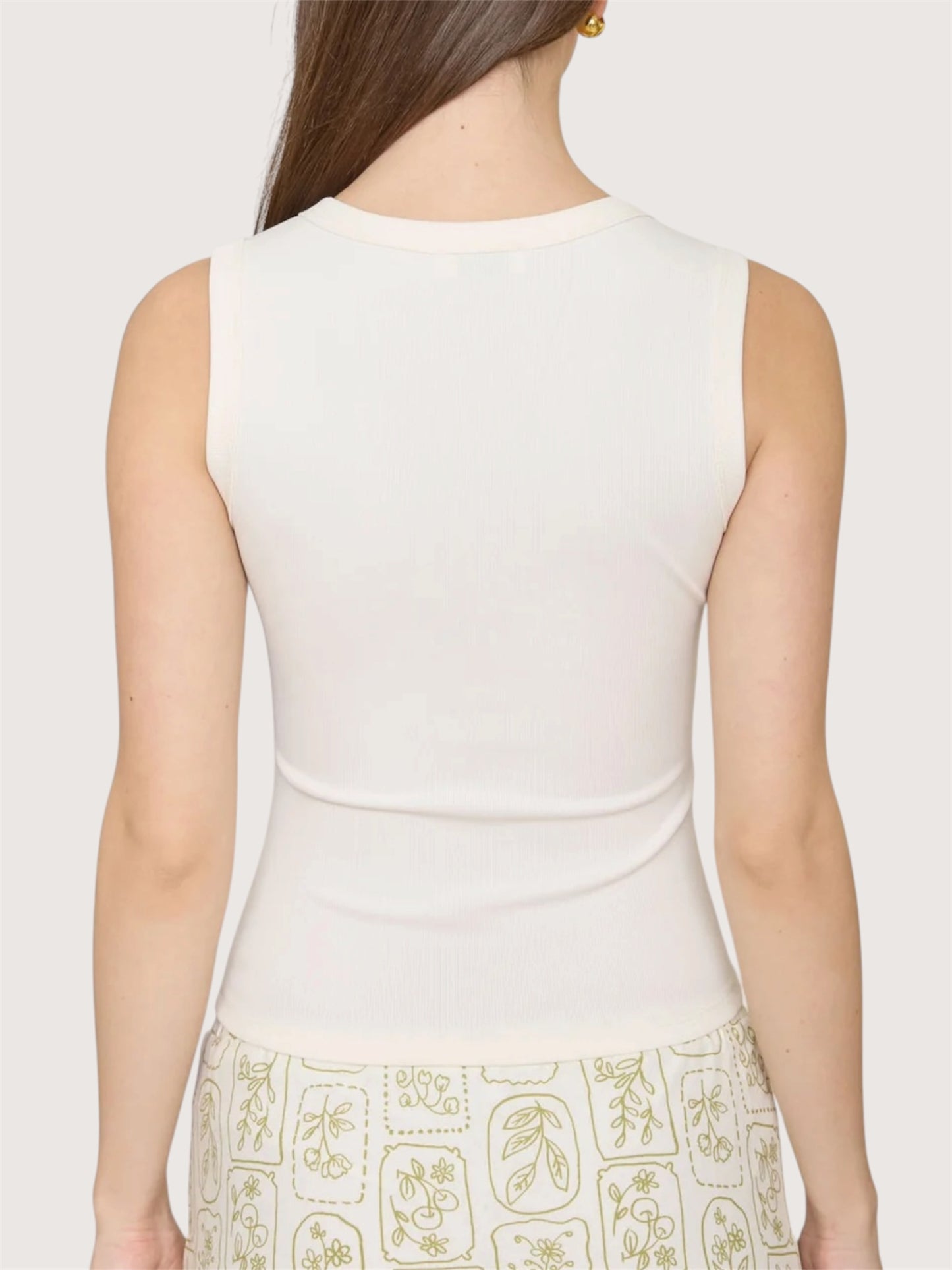 Knit Henley Tank Top