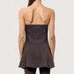Strapless Peplum Tunic Top