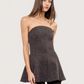 Strapless Peplum Tunic Top