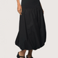 Balloon Hem Midi Skirt