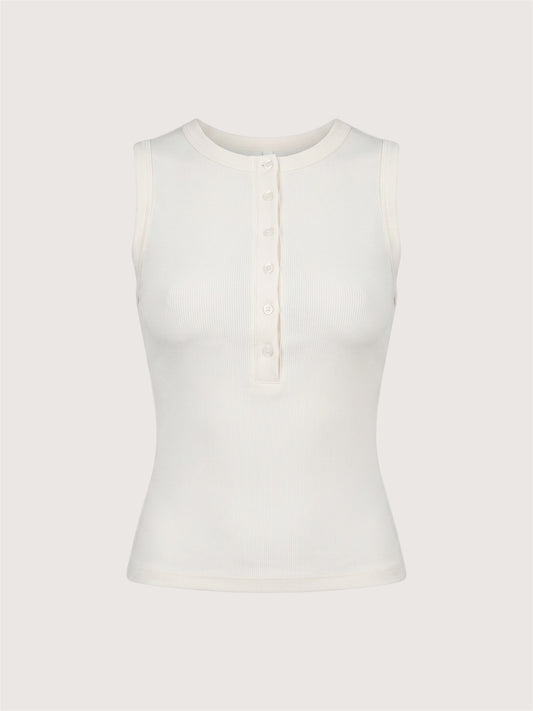 Knit Henley Tank Top