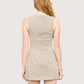 Striped Fitted Waist Dress