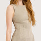 Striped Fitted Waist Dress